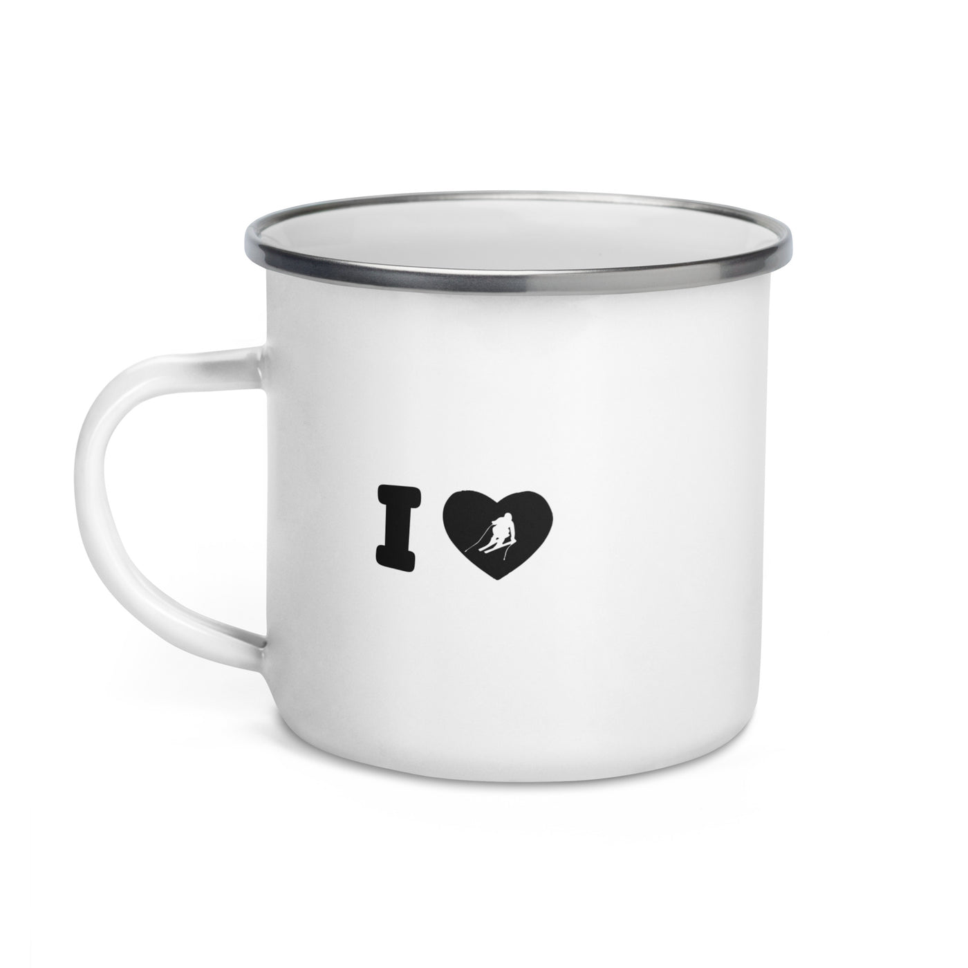 I Love Ski - Emaille Tasse ski