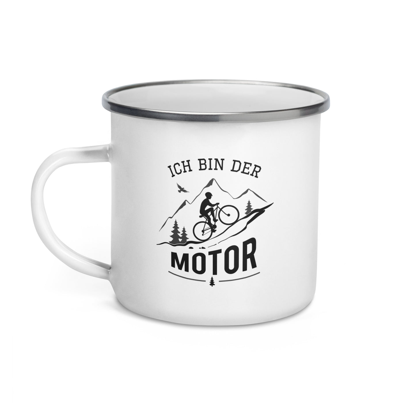 Ich Bin Der Motor - Emaille Tasse mountainbike