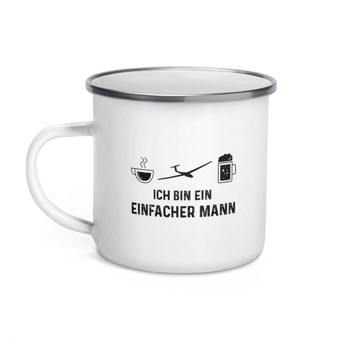 Ich Bin Ein Einfacher Mann - Emaille Tasse berge