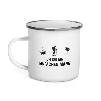 Ich Bin Ein Einfacher Mann - Emaille Tasse wandern