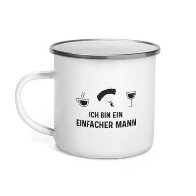 Ich Bin Ein Einfacher Mann 1 - Emaille Tasse berge