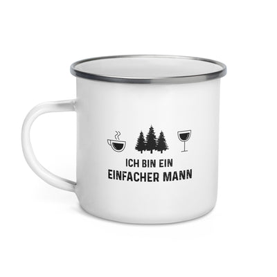 Ich Bin Ein Einfacher Mann 3 - Emaille Tasse camping