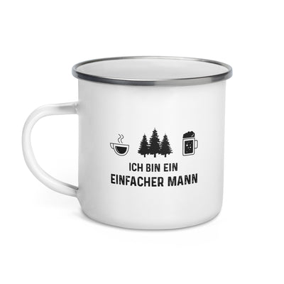 Ich Bin Ein Einfacher Mann 3 - Emaille Tasse camping