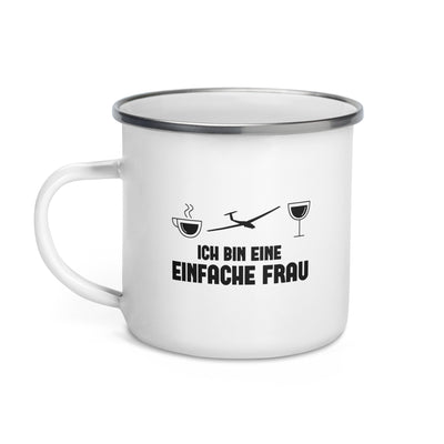 Ich Bin Eine Einfache Frau - Emaille Tasse berge