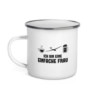 Ich Bin Eine Einfache Frau - Emaille Tasse berge