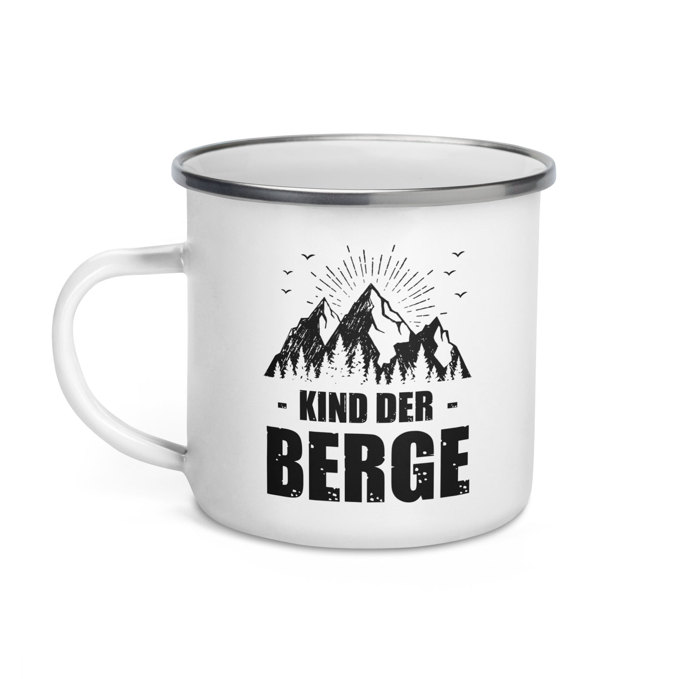 Kind Der Berge - Emaille Tasse berge