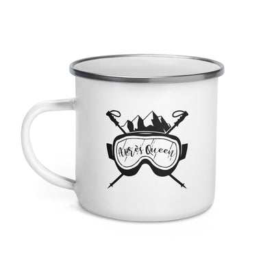 Après Queen - Emaille Tasse ski