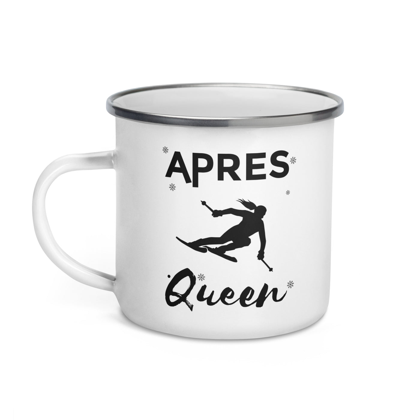 Après Queen - Emaille Tasse ski