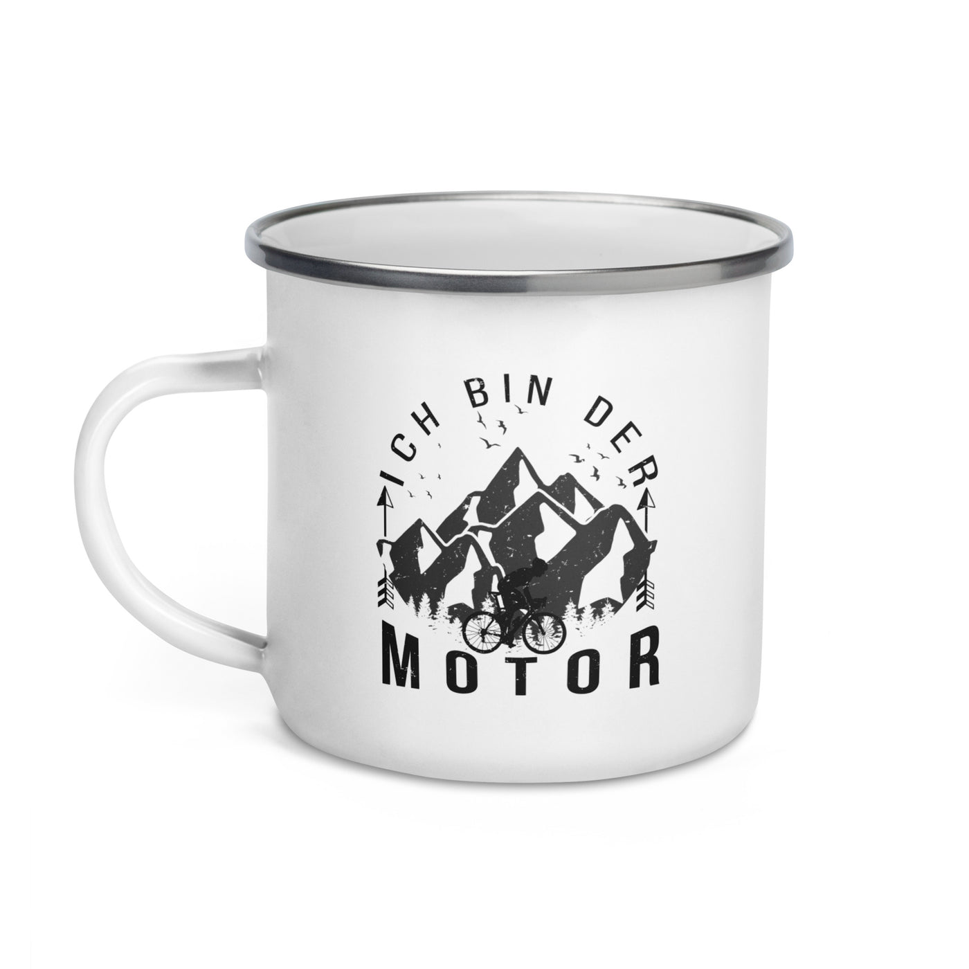 Ich Bin Der Motor - Emaille Tasse fahrrad mountainbike