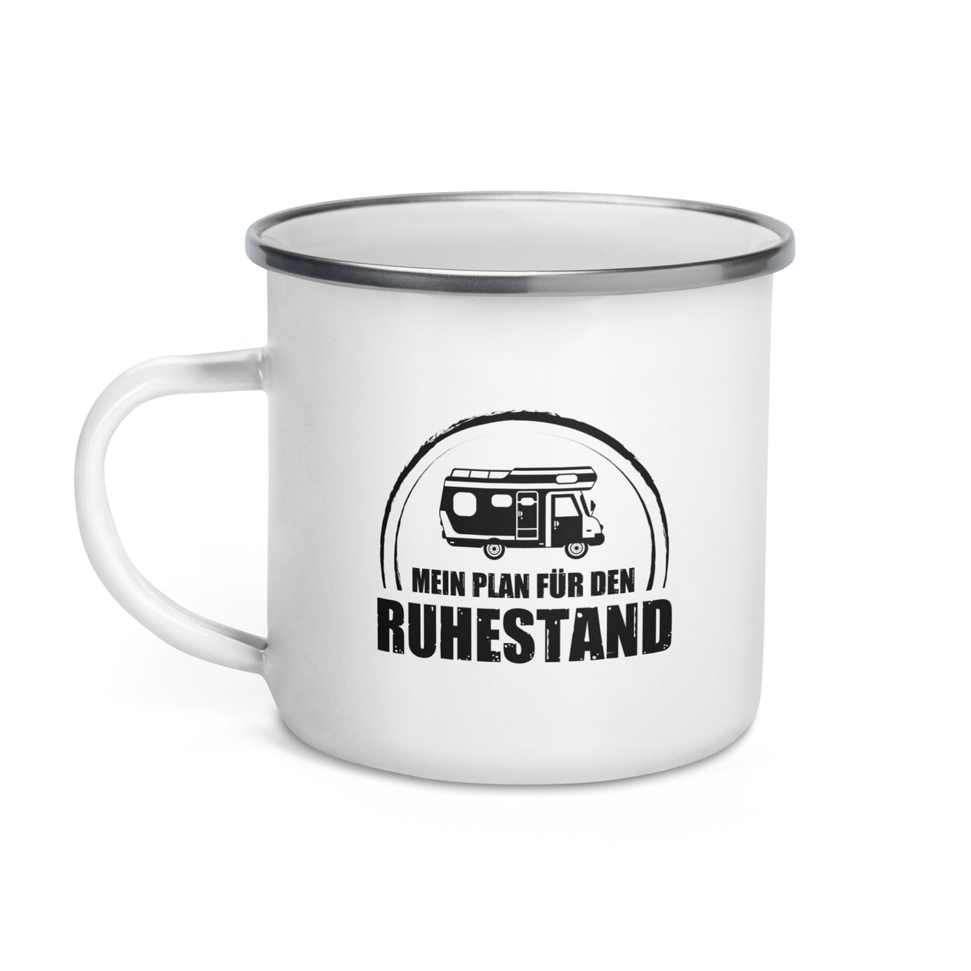 Mein Plan Fur Den Ruhestand - Emaille Tasse camping