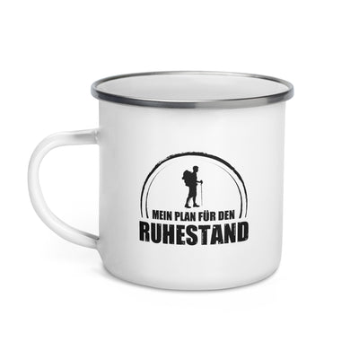 Mein Plan Fur Den Ruhestand - Emaille Tasse wandern