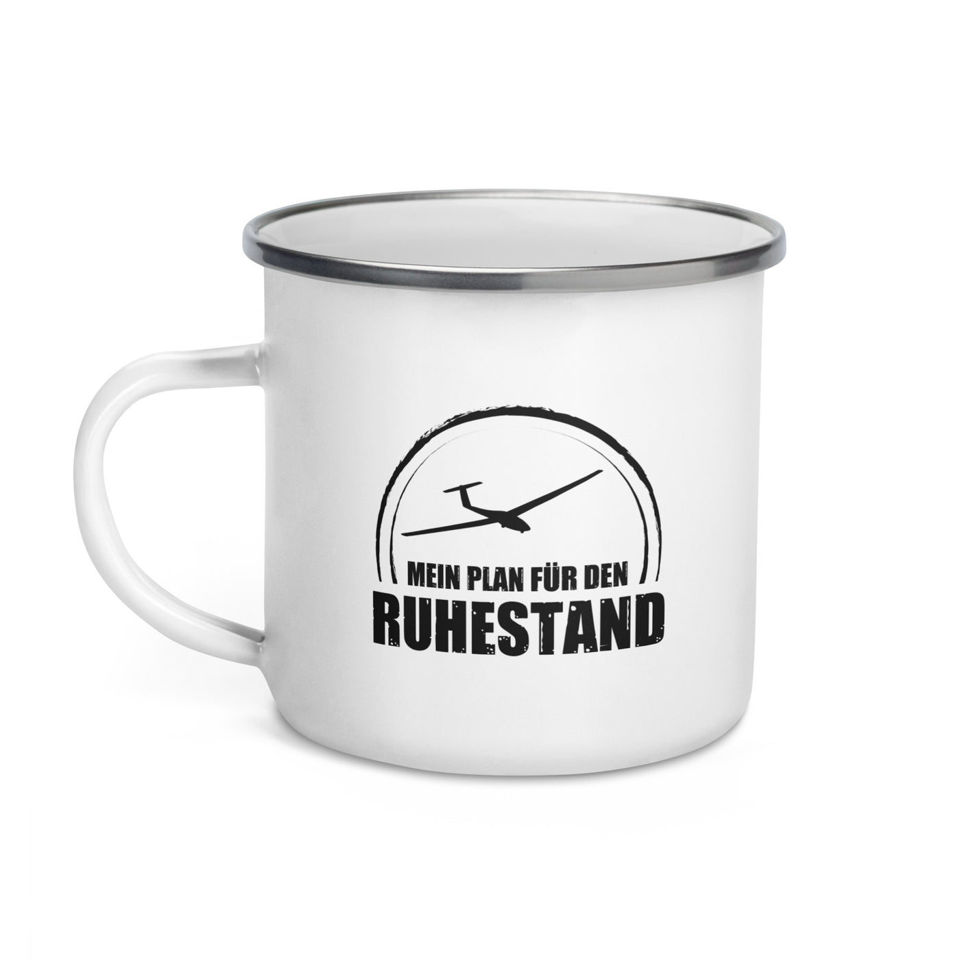 Mein Plan Fur Den Ruhestand 2 - Emaille Tasse berge