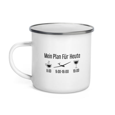 Mein Plan Für Heute - Emaille Tasse berge