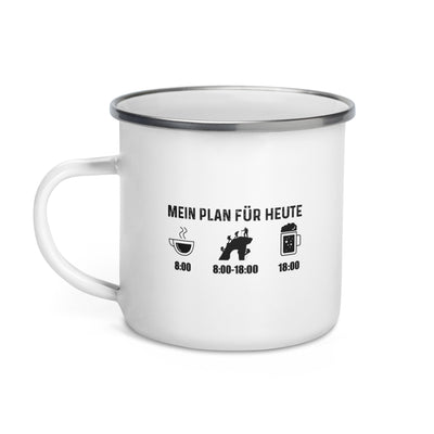 Mein Plan Für Heute - Emaille Tasse klettern