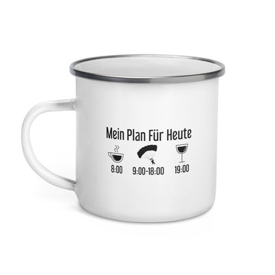 Mein Plan Für Heute 1 - Emaille Tasse berge