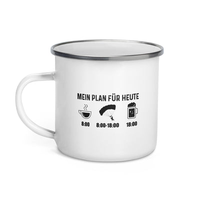 Mein Plan Für Heute 1 - Emaille Tasse berge