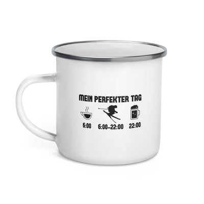 Mein Perfekter Tag - Emaille Tasse ski