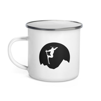 Moon - Skiing - Emaille Tasse ski