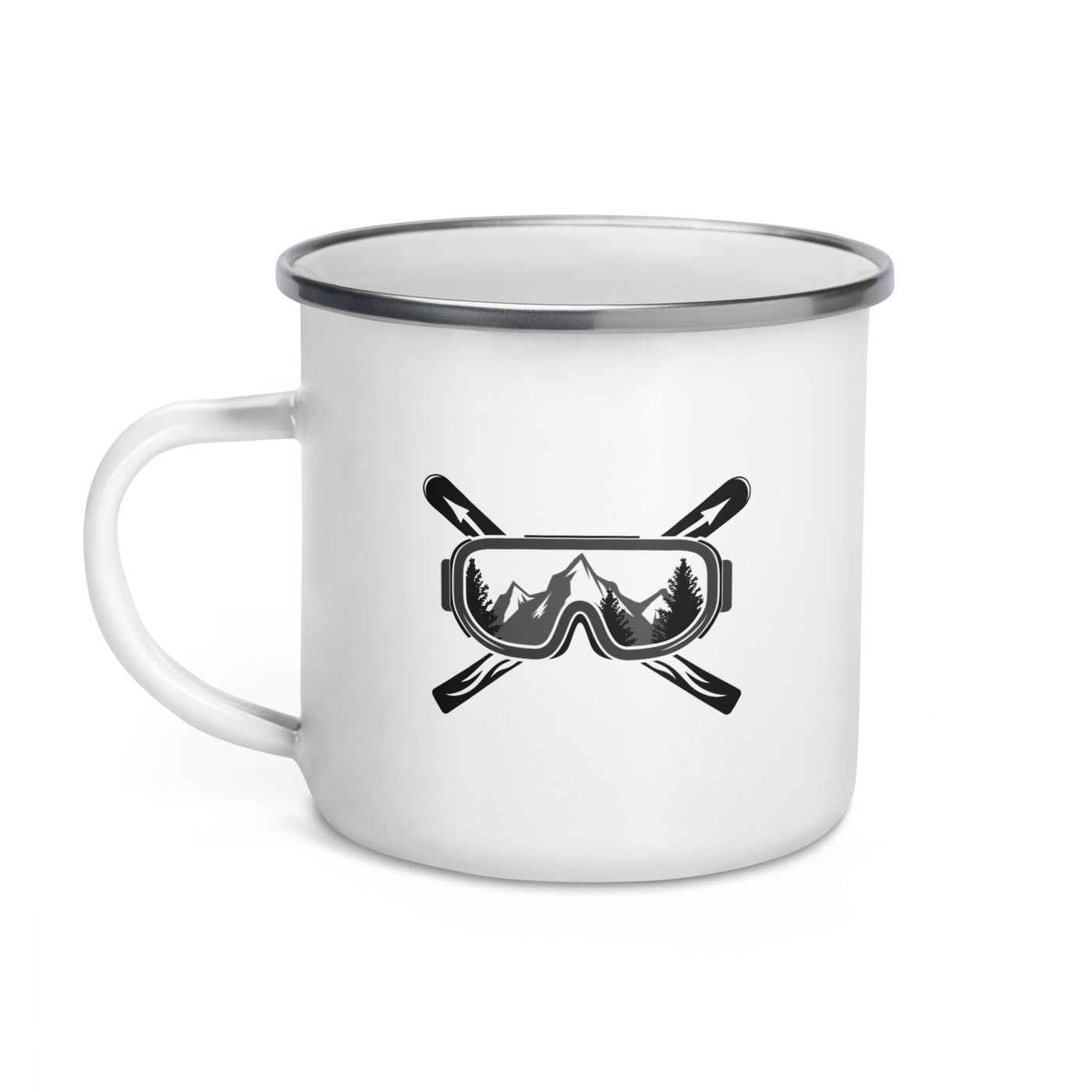 Mountain Skier - Emaille Tasse ski