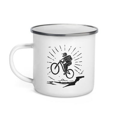 Mountainbiken - Emaille Tasse mountainbike