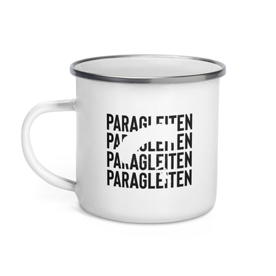 Paragleiten - Emaille Tasse berge