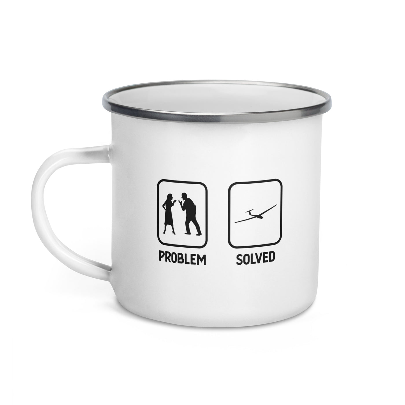 Problem Solved - Sailplane - Emaille Tasse berge