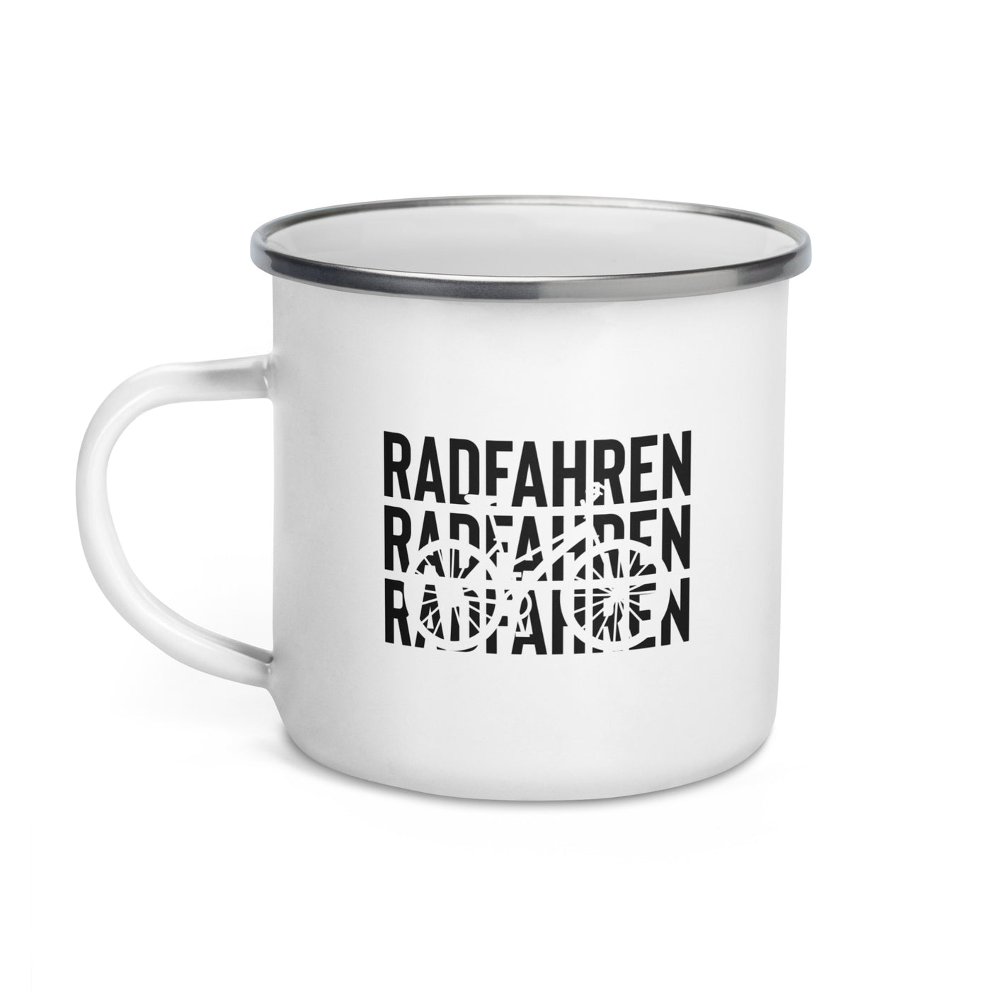 Radfahren - Emaille Tasse fahrrad