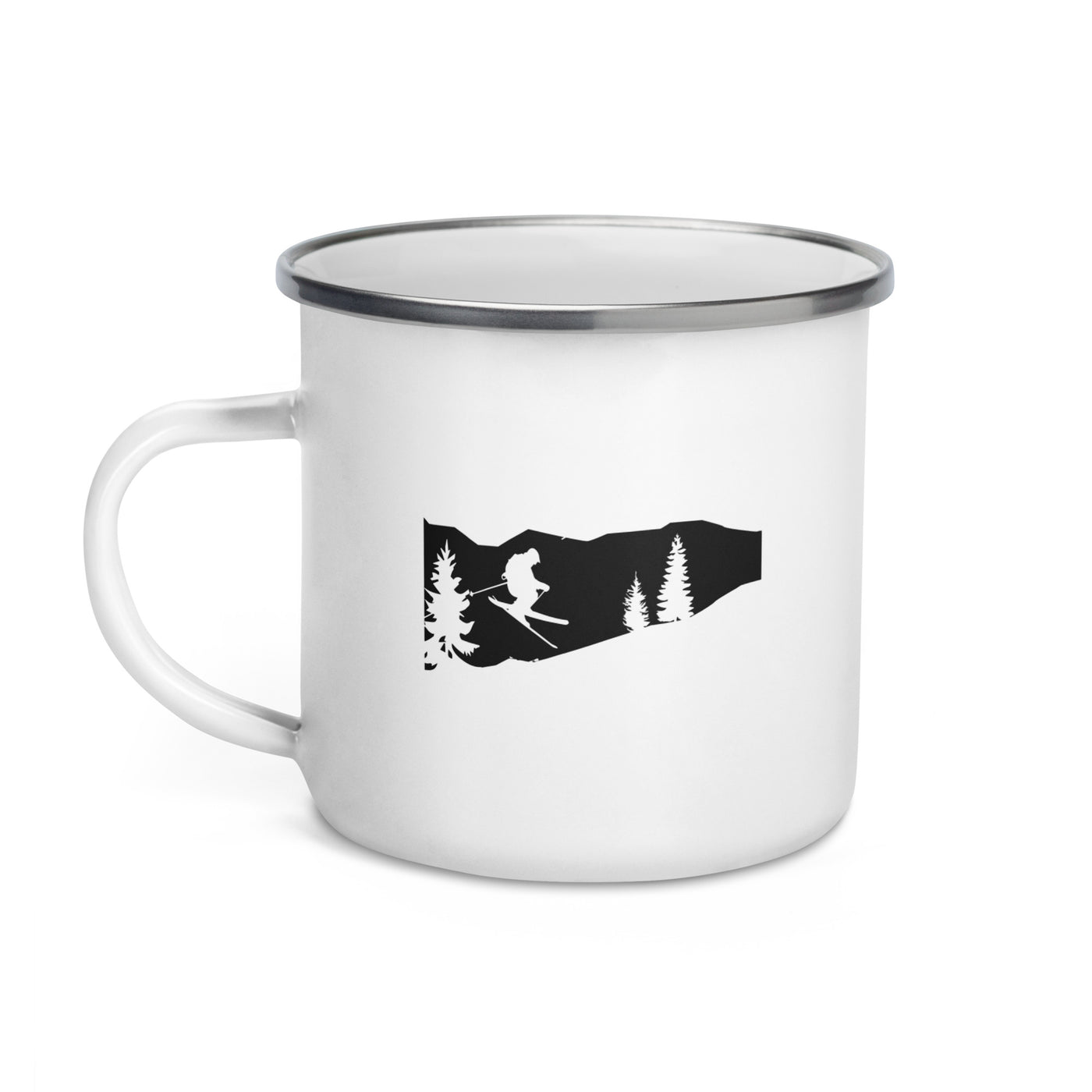 Skiing (51) - Emaille Tasse ski