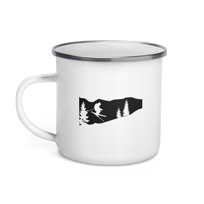 Skiing (51) - Emaille Tasse ski