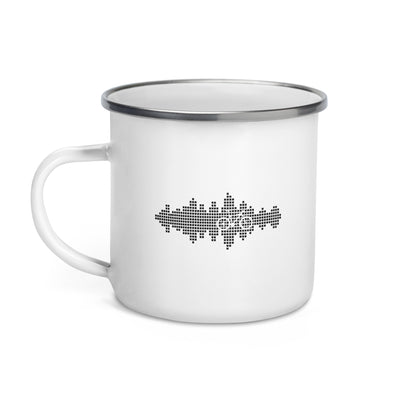 Sound Waves - Cycling - Emaille Tasse fahrrad