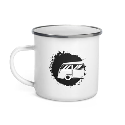 Splash - Camping Van - Emaille Tasse camping