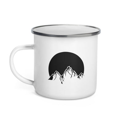 Sun - Mountain - Emaille Tasse berge