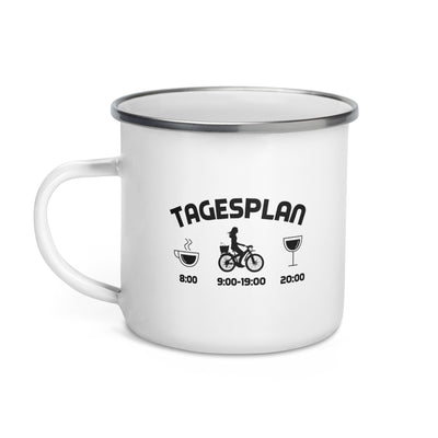 Tagesplan - Emaille Tasse fahrrad