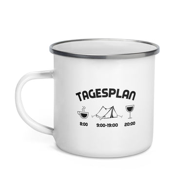 Tagesplan 1 - Emaille Tasse camping