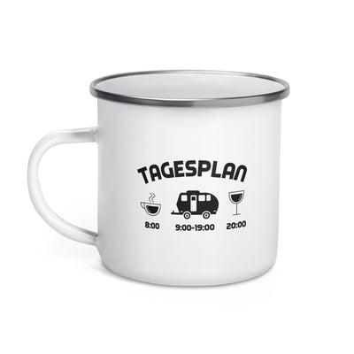 Tagesplan 2 - Emaille Tasse camping