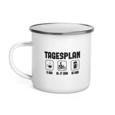 Tagesplan 2 - Emaille Tasse fahrrad