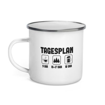 Tagesplan 3 - Emaille Tasse camping