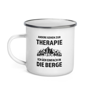 Therapie Ich Geh Einfach In Die Berge - Emaille Tasse berge wandern