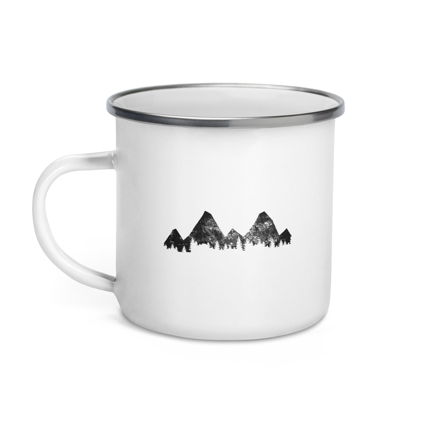 Tree - Mountain - Emaille Tasse berge