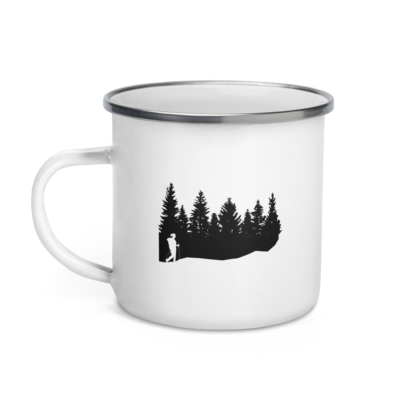 Trees - Hiking - Emaille Tasse wandern