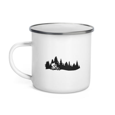 Trees - Mountainbiking - Emaille Tasse mountainbike