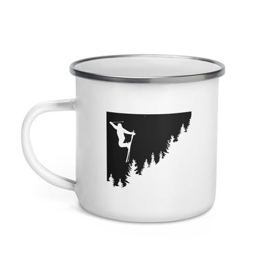 Trees - Skiing - Emaille Tasse ski