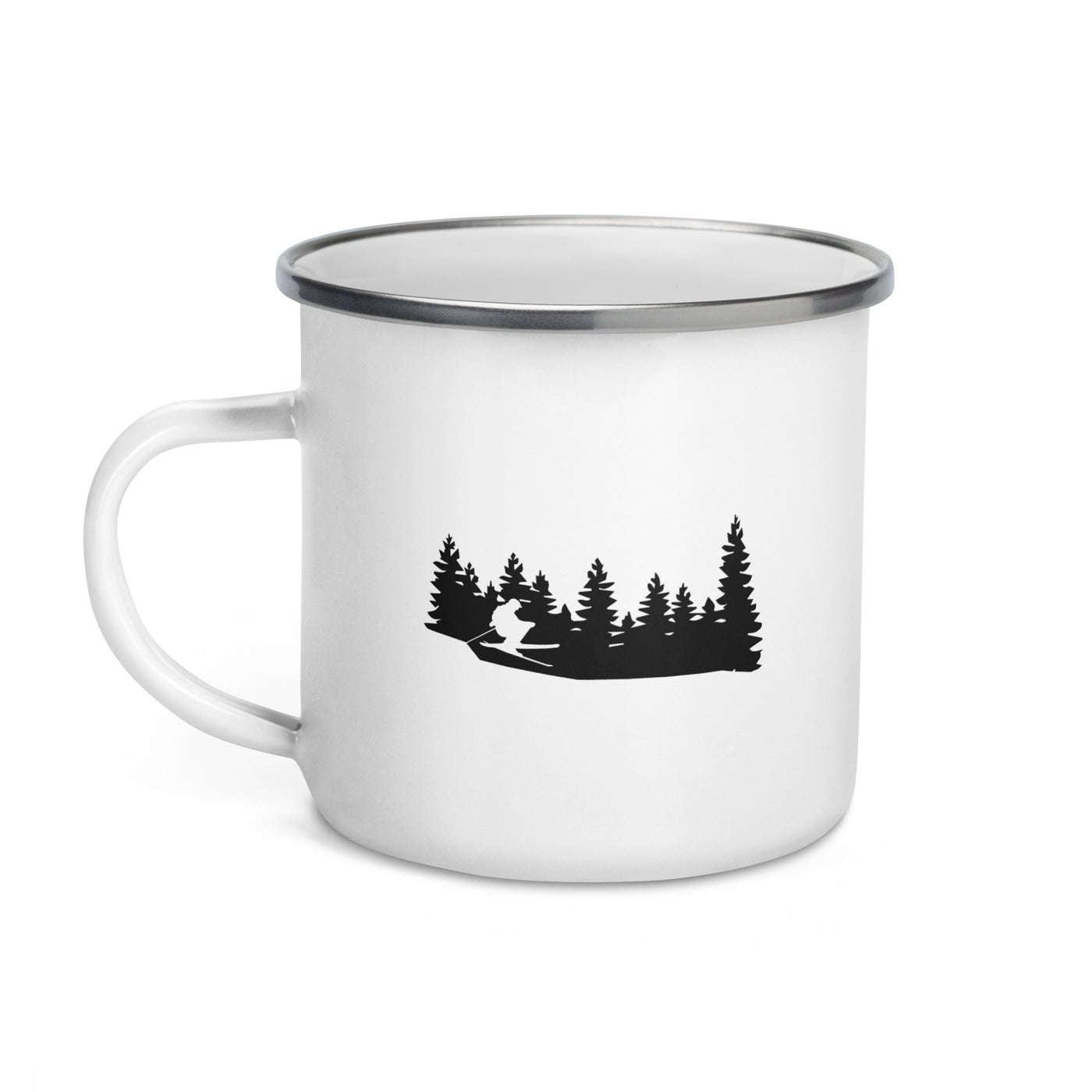 Trees - Skiing - Emaille Tasse ski