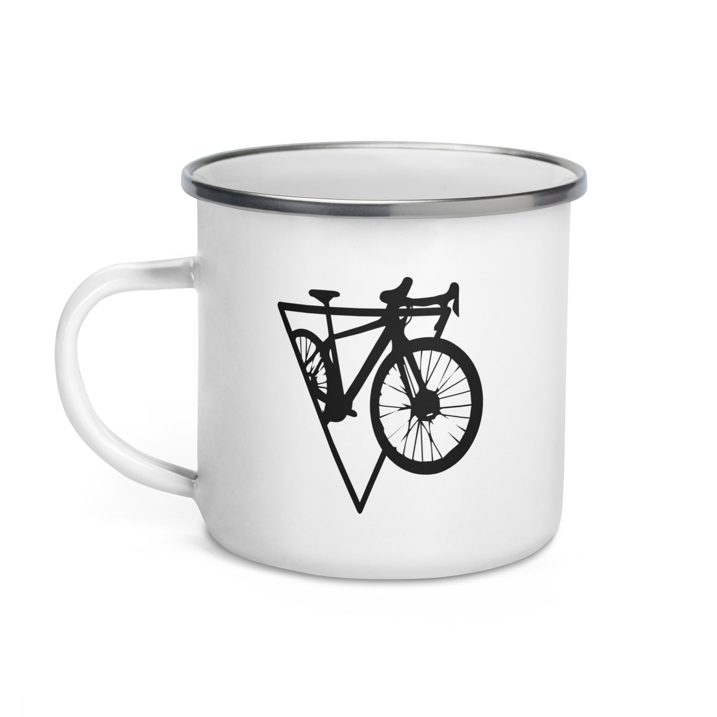 Triangle - Cycling - Emaille Tasse fahrrad