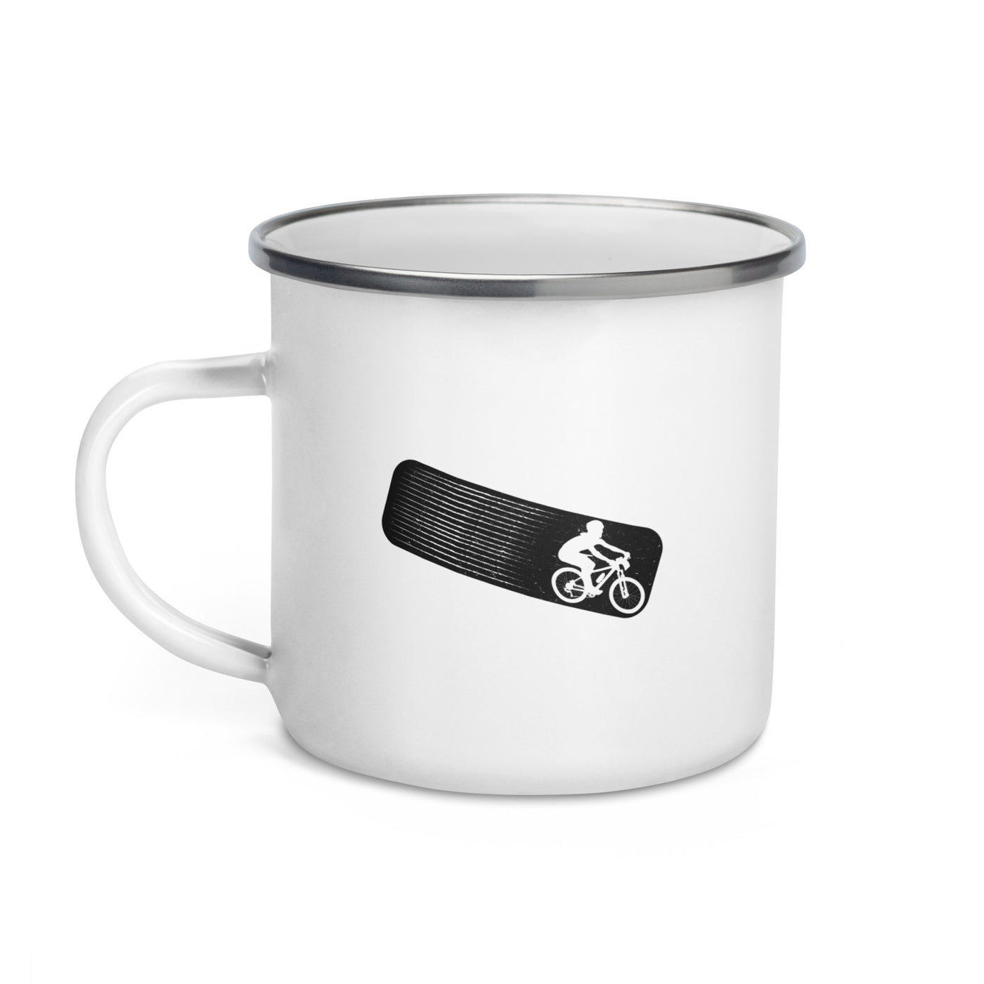 Vintage Radfahrer - Emaille Tasse fahrrad mountainbike