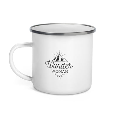 Wander Woman - Emaille Tasse wandern