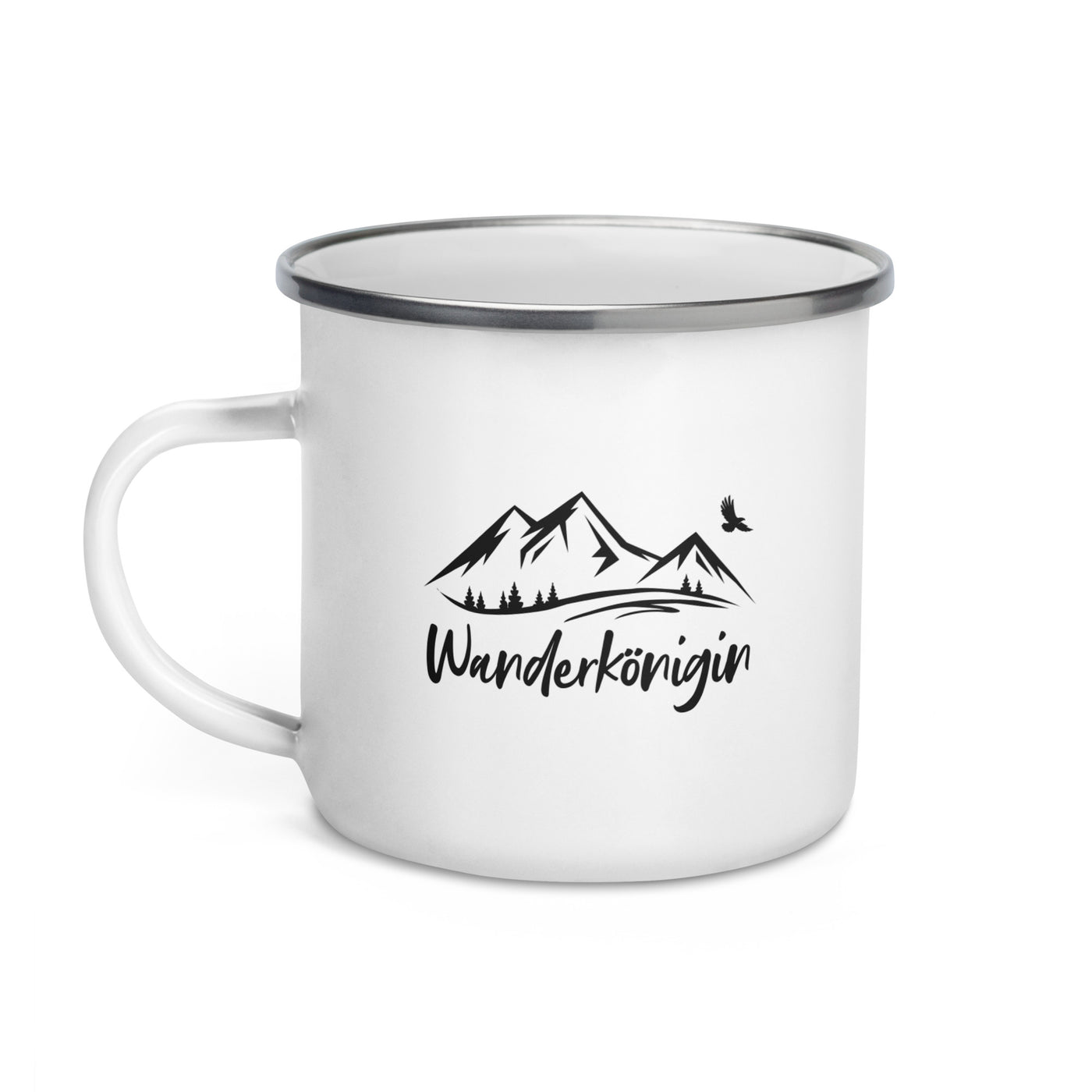 Wanderkonigin - Emaille Tasse berge