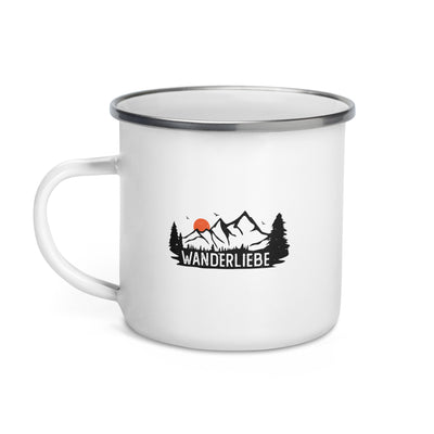 Wanderliebe, Berge Und Sonne - Emaille Tasse wandern