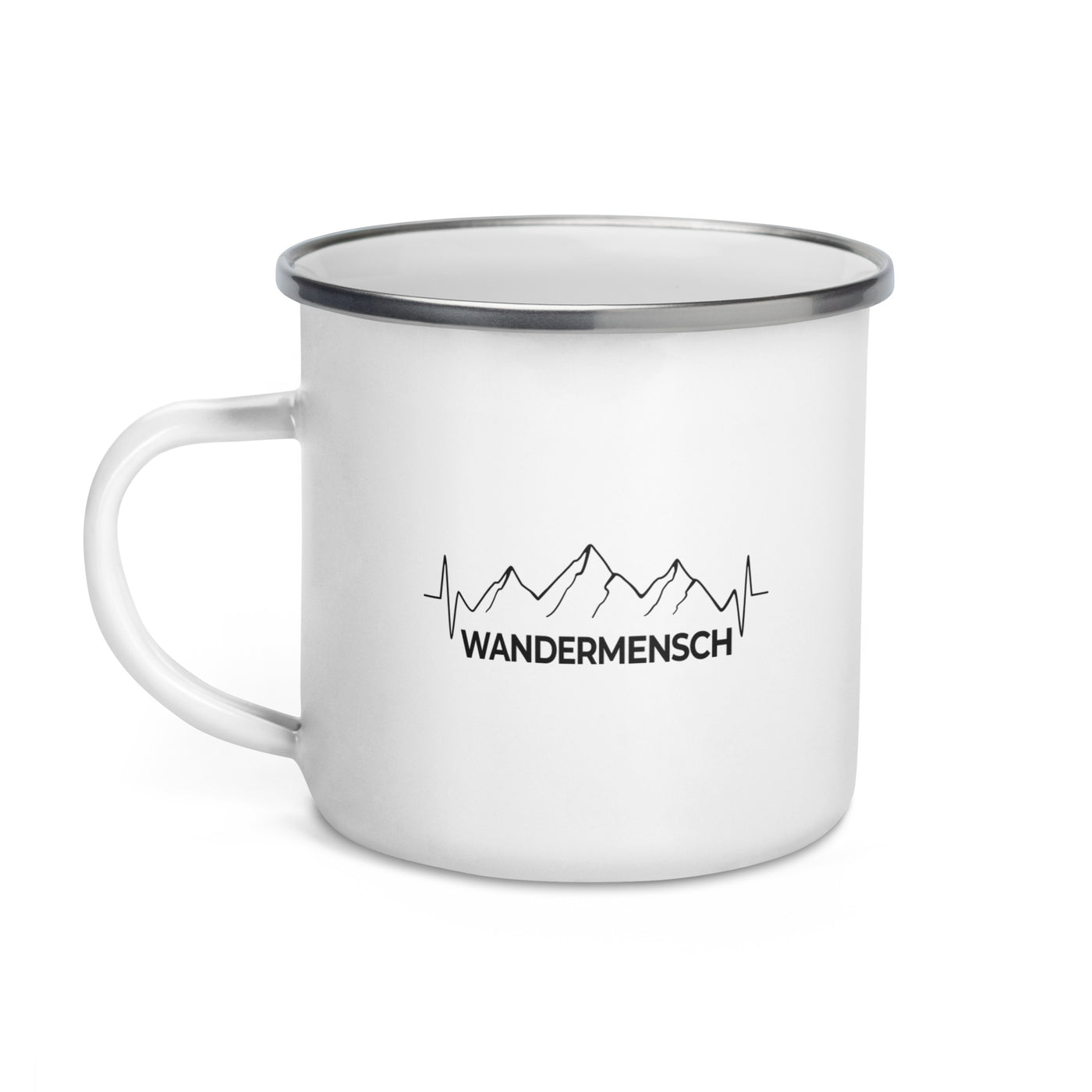 Wandermensch - Emaille Tasse wandern