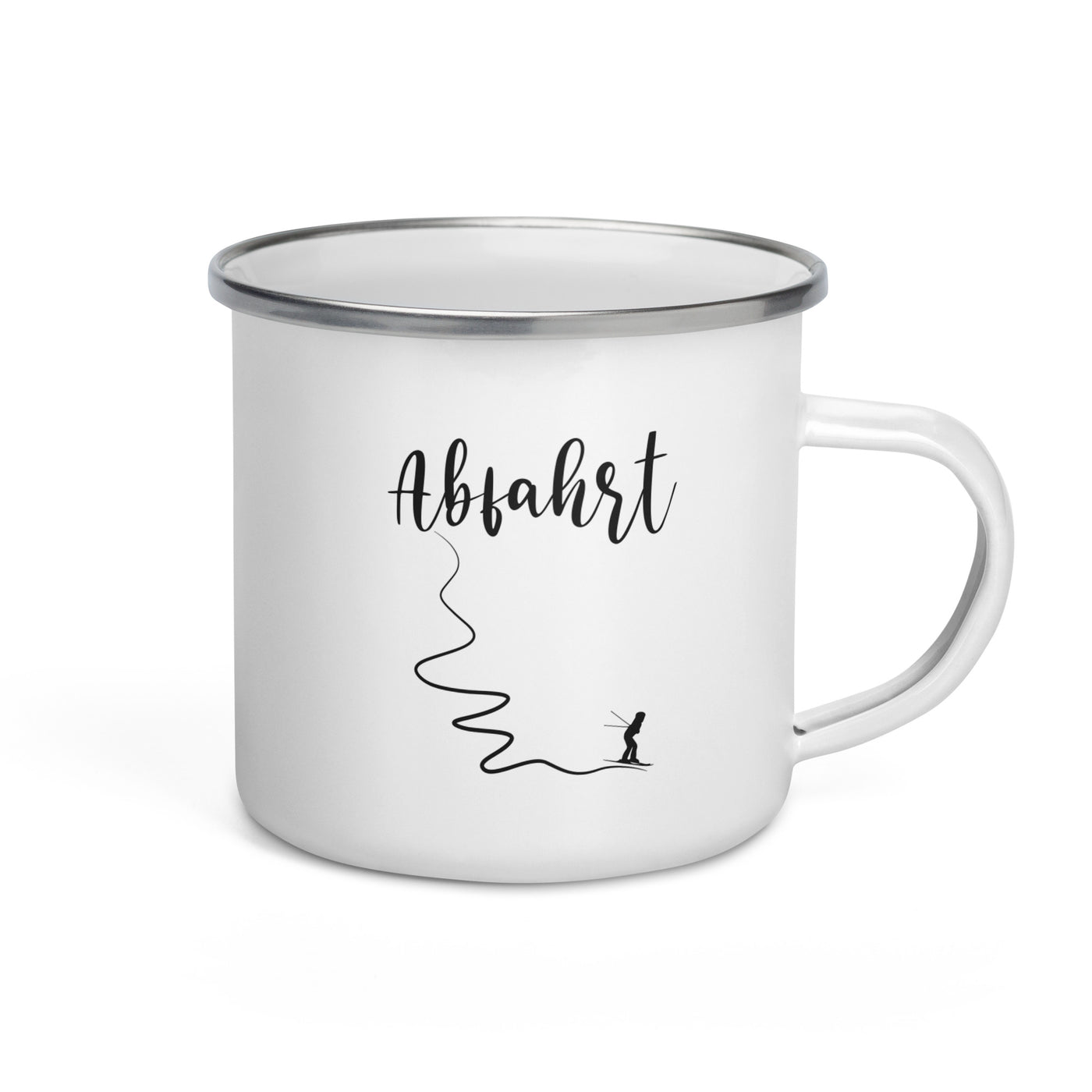 Abfahrt - Emaille Tasse ski Default Title